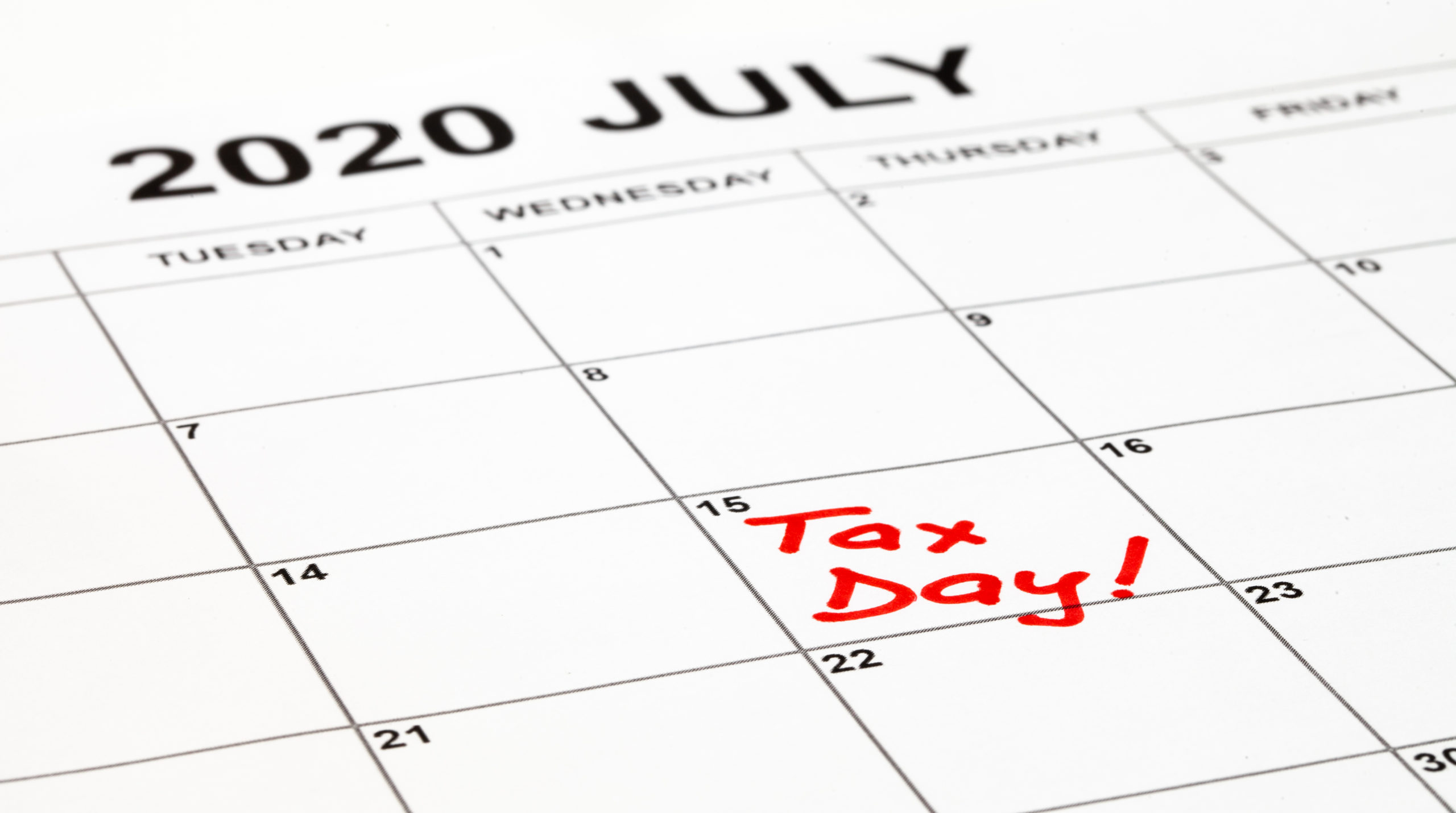 Due Date for Federal Tax Returns and Payments Postponed to July